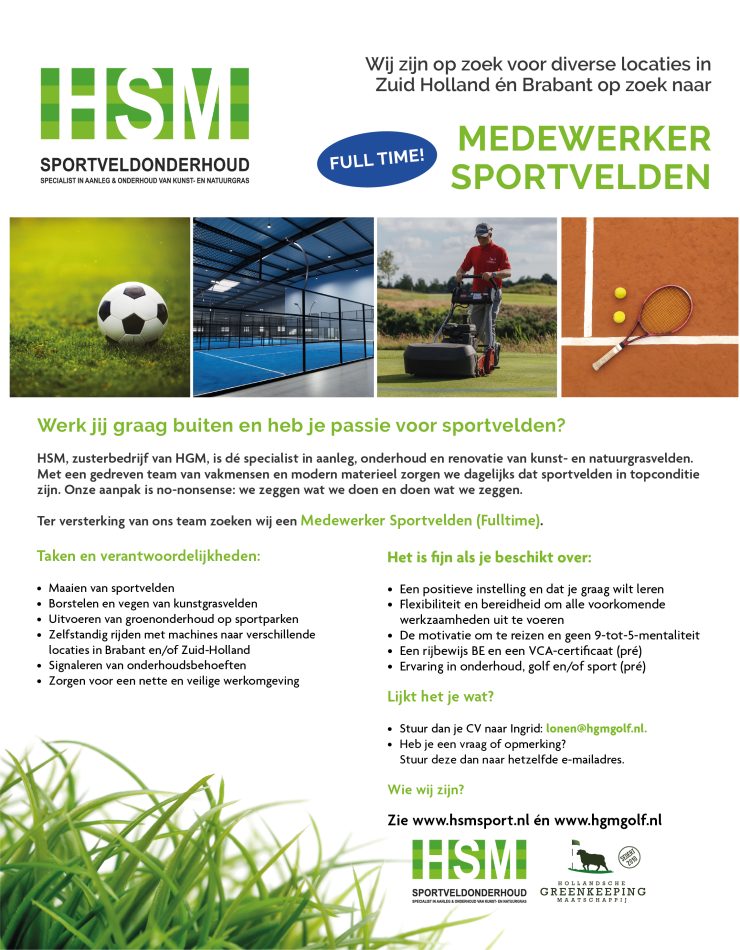 Vacature voor HSM, zusje van HGM